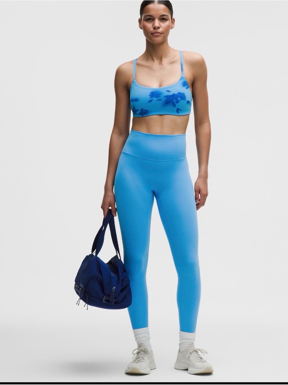 lululemon cornflower blue wunder trains size 4 NWT